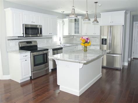 images of white kitchen cabinets with stainless steel appliances|white appliances with stainless handles.